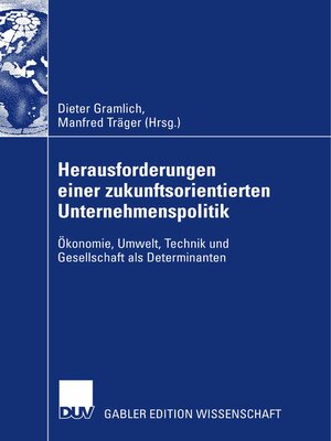 cover image of Herausforderungen einer zukunftsorientierten Unternehmenspolitik
